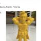 Crearon el muñeco “patrono de la polenta” de Alberto Fernández